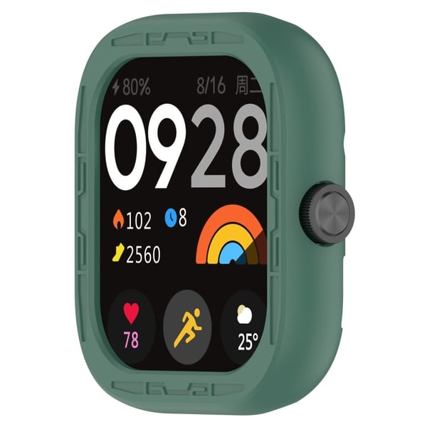 Xiaomi RedMi Watch 4 Silikon Beskyttende deksel Watch Case - Mørkegrønn