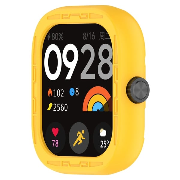 Xiaomi RedMi Watch 4 Silikon Beskyttende deksel Watch Case - Gul