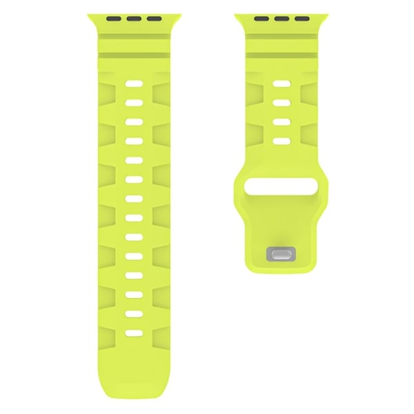YINGSHEHUI Apple Watch 49mm / 45mm / 44mm / 42mm Silikonklokkebånd - Fluorescerende Grønn