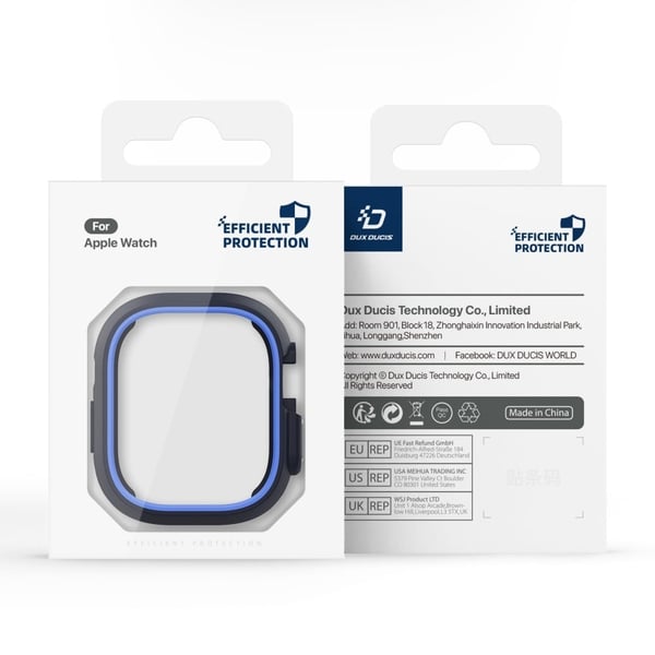 DUX DUCIS Bamo Series Apple Watch Ultra 2 / Ultra 49 mm klokkeveske og T-deksel - Midnatt / Blå