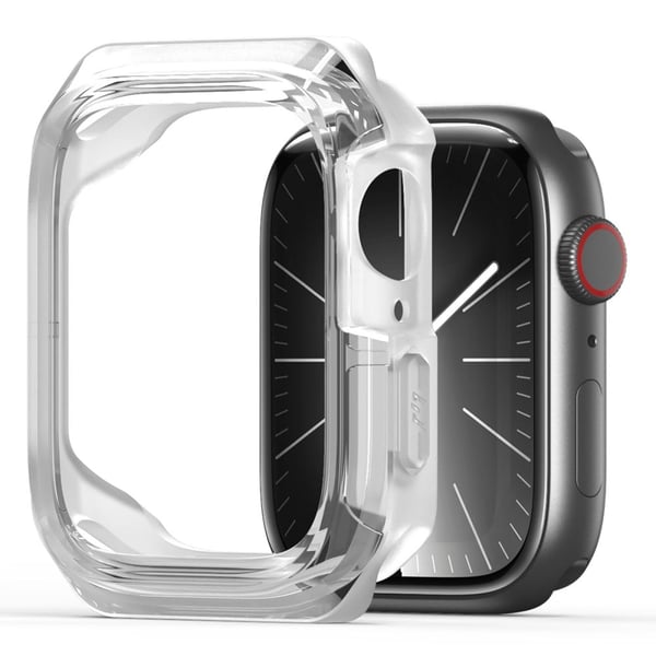 DUX DUCIS Tamo Series Apple Watch Series 9 / 8 / 7 41mm Silikon støtsikkert deksel - Gjennomsiktig Hvit
