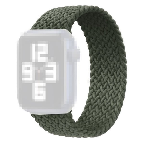 Apple Watch Series 6 / 5 44 mm nylonklokkebånd - Militærgrønn / Størrelse: M