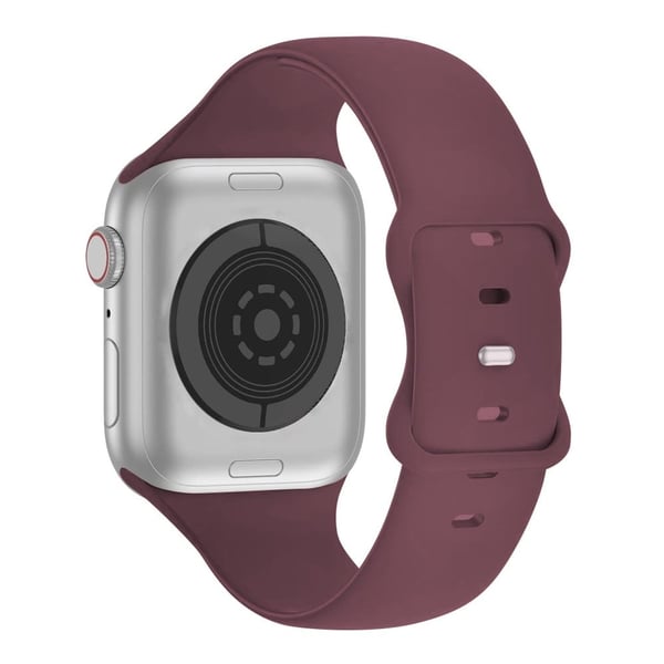 KALEBOL Apple Watch 49mm / 45mm / 44mm / 42mm Silikonklokkerem, Str: S / M - Røyklilla