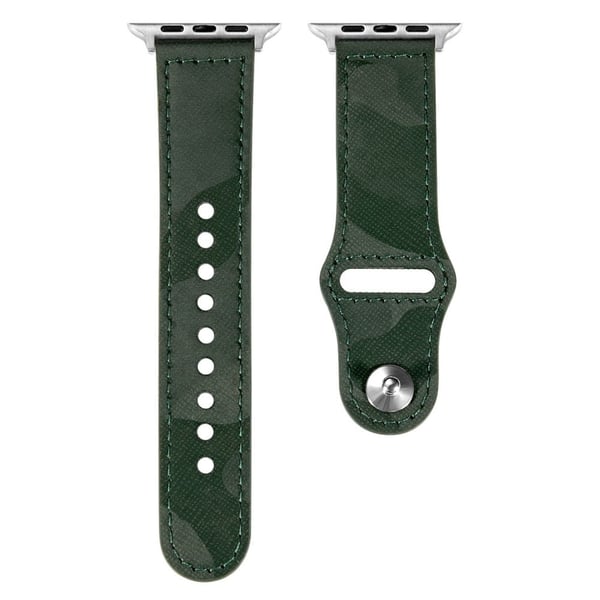 Apple Watch 49 mm / 45 mm / 44 mm / 42 mm kamuflasjemønstret klokkerem - Grønn