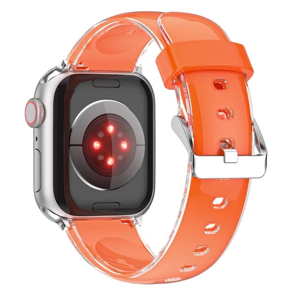 Apple Watch 49mm / 45mm / 44mm / 42mm Liquid Silicone Watchband - Oransje