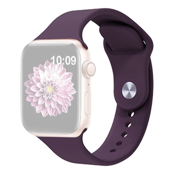 KALEBOL Apple Watch 49mm / 45mm / 44mm / 42mm Silikonklokkeremmer, str: S / M - Fiolett Lilla