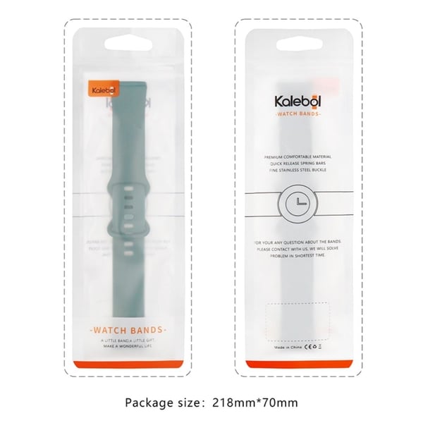 KALEBOL Apple Watch 49mm / 45mm / 44mm / 42mm Slank silikonarmbånd, str: L - Stjernelys