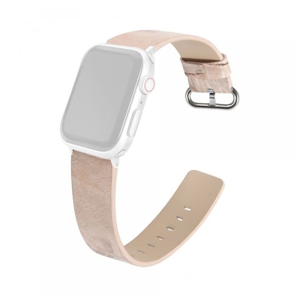 Apple Watch 49mm / 45mm / 44mm / 42mm Marmor skinnklokkebånd - Lyserosa