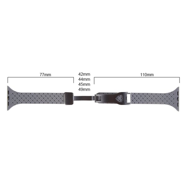 Apple Watch 49mm / 45mm / 44mm / 42mm Silikonklokkerem - Overskyet Grå