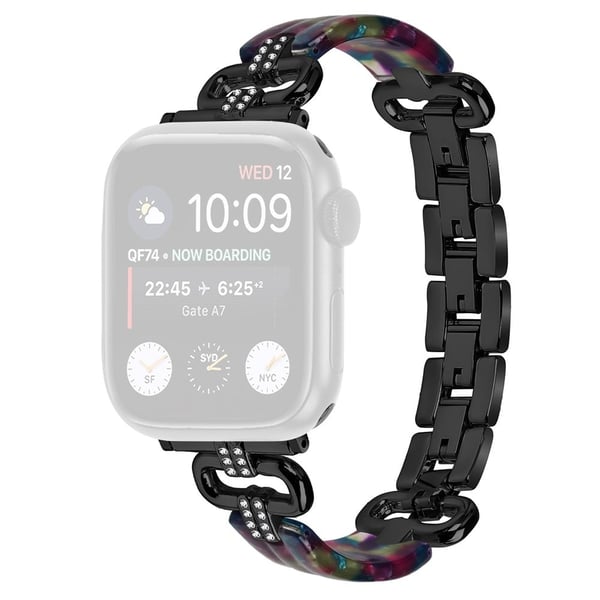 Apple Watch 49mm / 45mm / 44mm / 42mm harpiksarmbånd - Svart