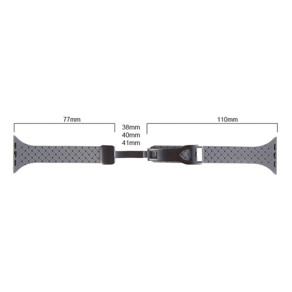 Apple Watch Series 41mm / 40mm / 38mm silikonarmbånd med magnetisk spenne - Midnattsblå
