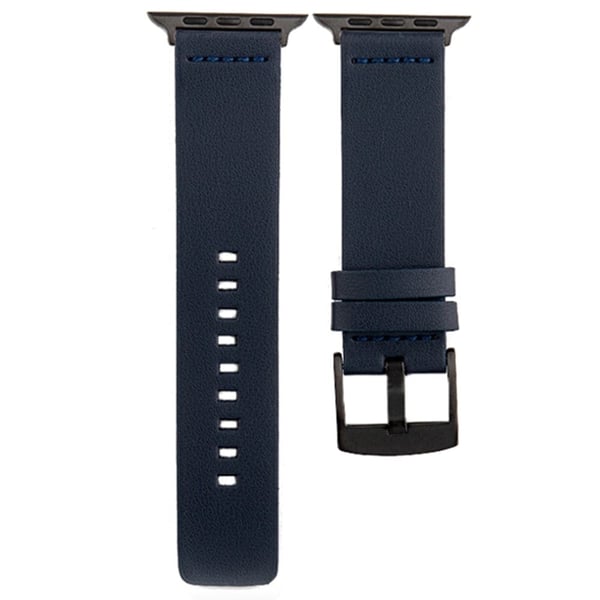 Apple Watch Series 41 mm / 40 mm / 38 mm klokkerem av ekte okselær - Marineblå