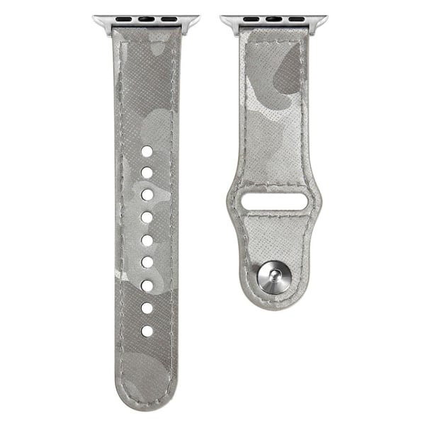 Apple Watch Series 41mm / 40mm / 38mm urrem i ægte okselæder - Hvid Apple Watch Series 41mm / 40mm / 38mm urrem i ægte okselæder - Hvid