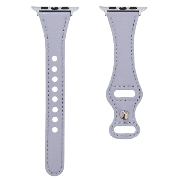 Apple Watch Series 41mm / 40mm / 38mm Gourd Design lærarmbånd - Babyblå