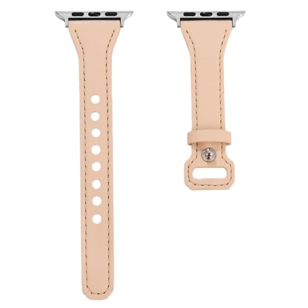 Apple Watch Series 41mm / 40mm / 38mm lærarmbånd - Aprikos