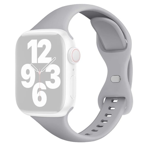 Apple Watch Series 41mm / 40mm / 38mm Silikonklokkearmbånd - Overskyet Grå
