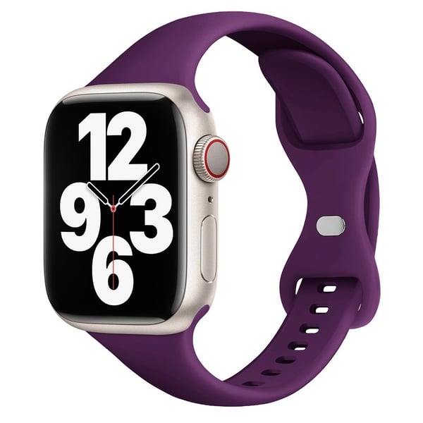Apple Watch Series 41mm / 40mm / 38mm Silikonarmbånd - Mørkelilla