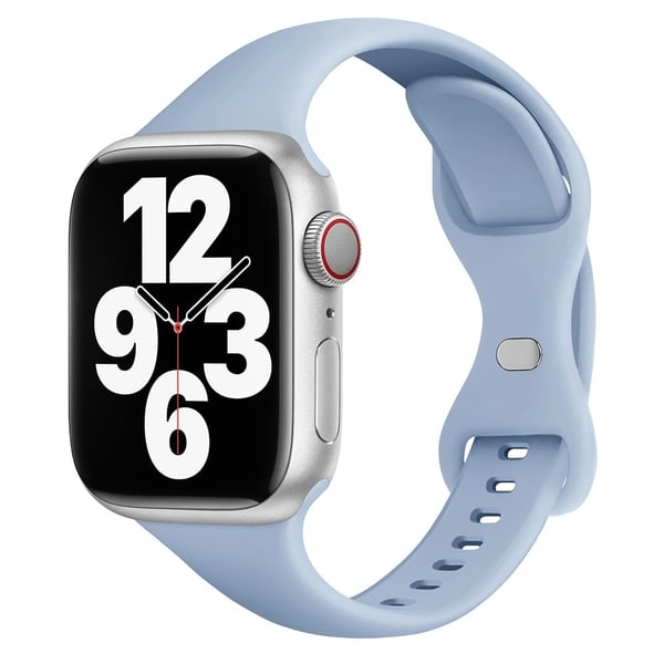 Apple Watch Series 41mm / 40mm / 38mm urrem i silikone - Himmelblå