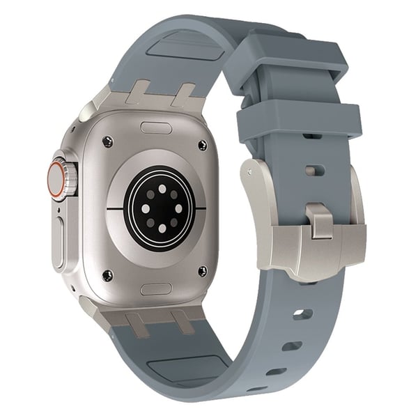 Apple Watch Series 41 mm / 40 mm / 38 mm klokkerem i flytende silikon - Titangrått