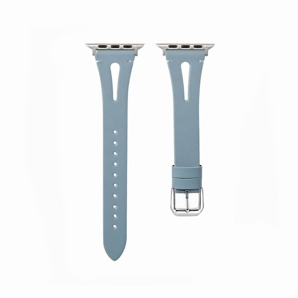 Apple Watch Series 41mm / 40mm / 38mm utskiftbare lærremmer - Blå