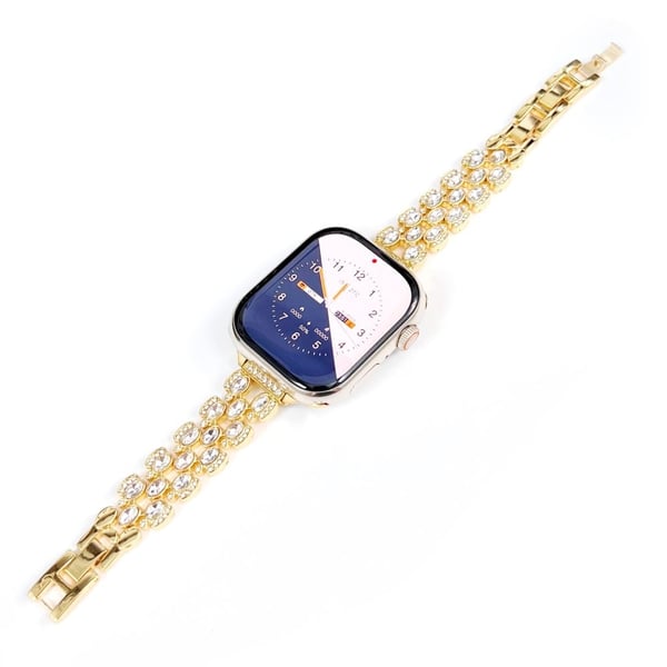 Apple Watch Series 41mm / 40mm / 38mm Rhinestone Decor Watch Band - Gull