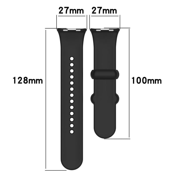 Xiaomi Redmi Watch 4 / Mi 8 Pro Silikonklokkebånd med svart spenne - Lilla