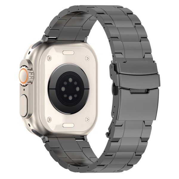 Apple Watch Series 41 mm / 40 mm / 38 mm armbåndsremmer i titanstål - Grå
