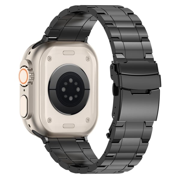 Apple Watch Series 41 mm / 40 mm / 38 mm armbåndsremmer i titanstål - Svart