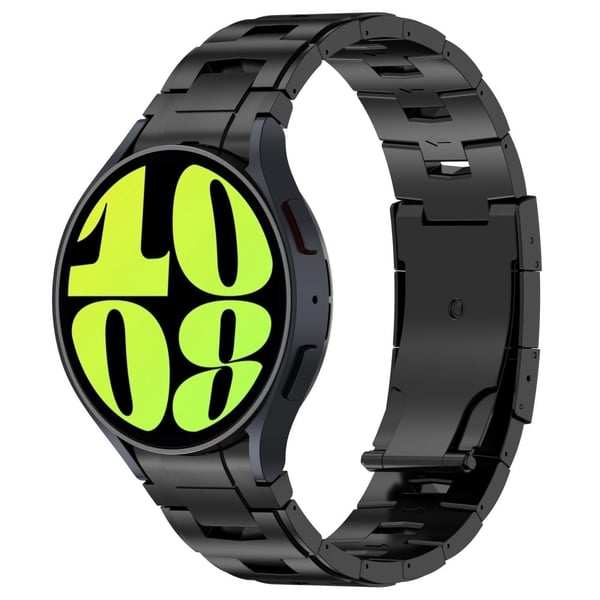 Samsung Galaxy Watch6 / Watch6 Classic / Watch 5 Titanium stålklokkerem med hurtigutløser - Svart