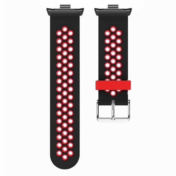Xiaomi Redmi Watch 4 Dual Color Silikonklokkebånd Armbåndsrem - Svart + Rød