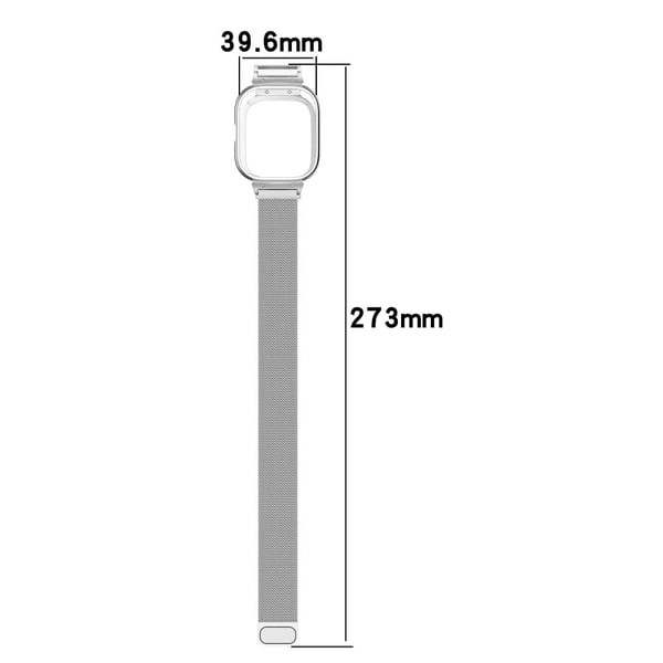 Xiaomi Redmi Watch 4 Milanese-klockarmband i rostfritt stål med metallfodral - Roséguld
