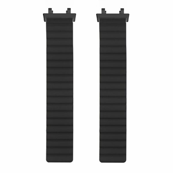 Huami Amazfit Active Edge (A2212) magneettinen ranneke silikoni ranneke - Musta + Viininpunainen