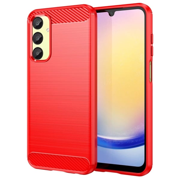 Carbon Flex Samsung Galaxy A25 deksel - Rød