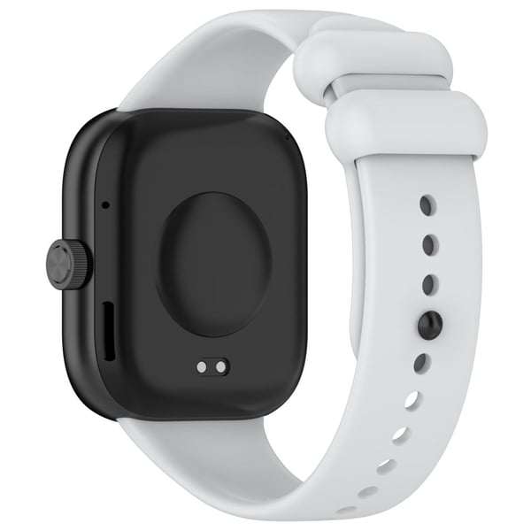 Xiaomi Redmi Watch 4 / Mi 8 Pro Silikonklokkebånd med svart spenne - Lysegrå