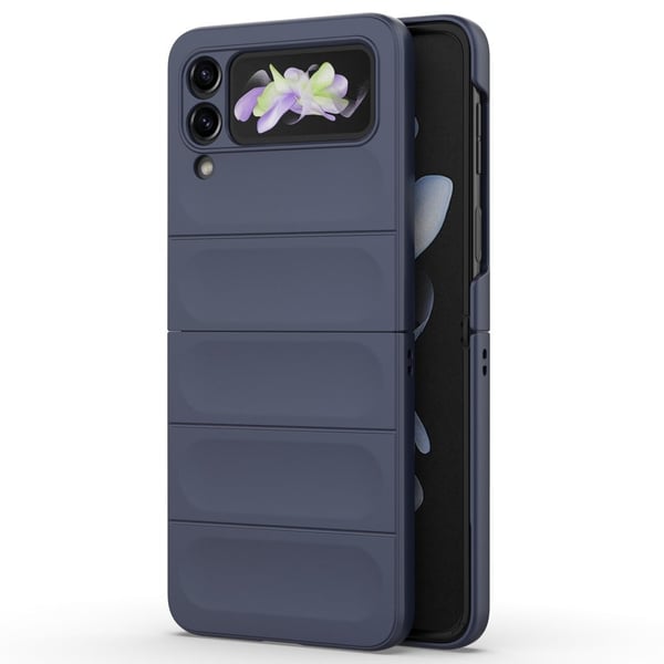 Blødt grebsformet Samsung Galaxy Z Flip3 5G cover - Mørkeblå