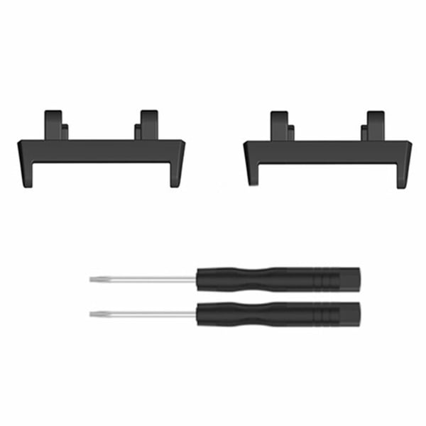 1 par klockarmbandsanslutningar Huami Amazfit Active Edge (A2212) 22mm Adapter Replacement - Svart
