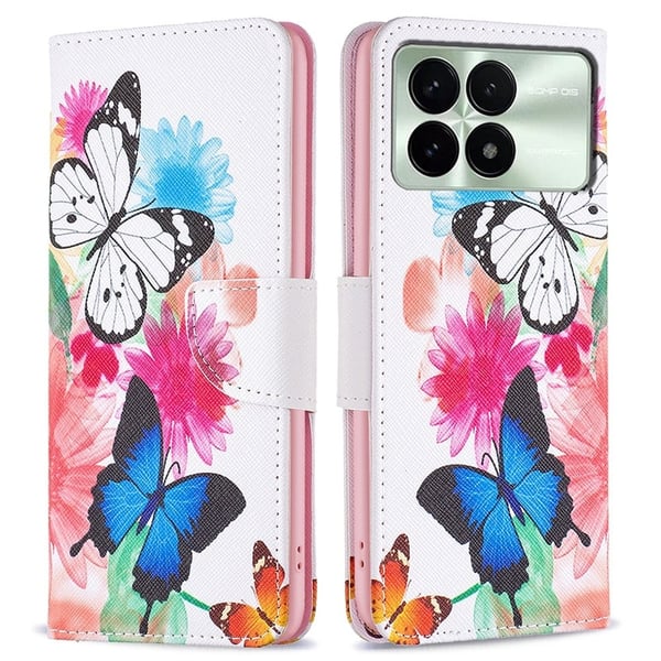 Wonderland Xiaomi Redmi K70 flip-etui - To Sommerfugler