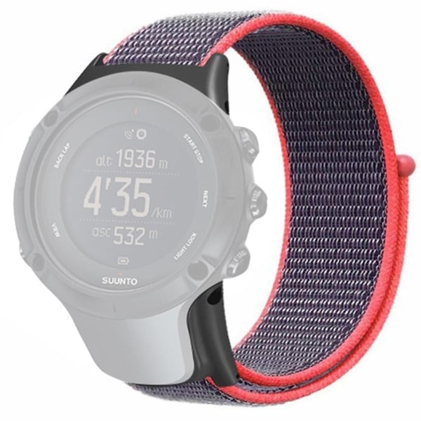 Suunto Ambit3 / Ambit3 Peak Urrem Nylon Sport Loop Urrem - Lyserød