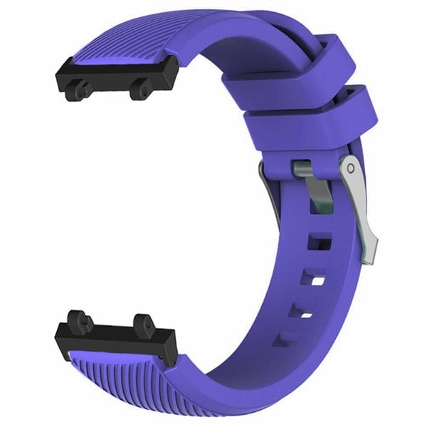 Huami Amazfit Active Edge A2212 Klokkebånd Twill Texture Silikonrem Erstatning - Lilla