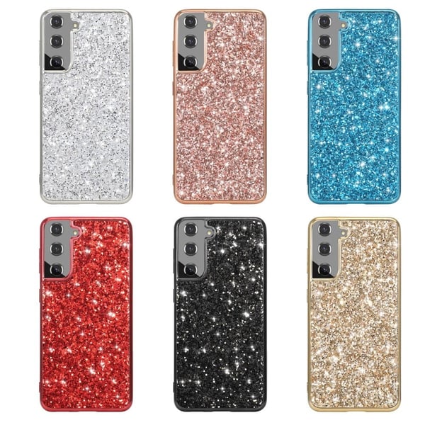 Glitter Samsung Galaxy S24 deksel - Gull