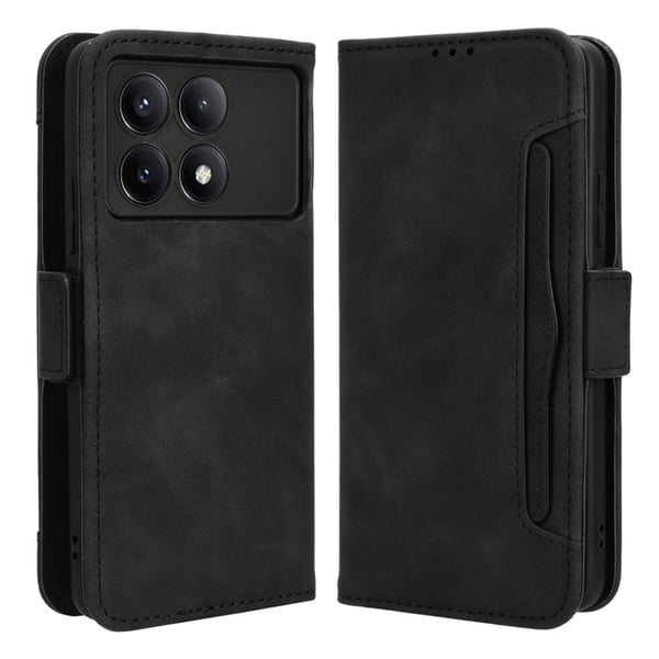 Lommebok-etui i moderne skinn-design Xiaomi Redmi K70 / Xiaomi Redmi K70 Pro - Svart