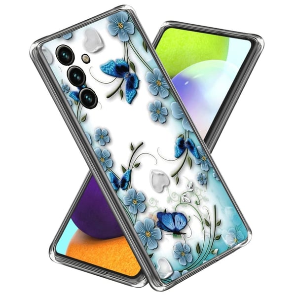 Deco Samsung Galaxy A55 deksel - Sommerfugl Og Blomst
