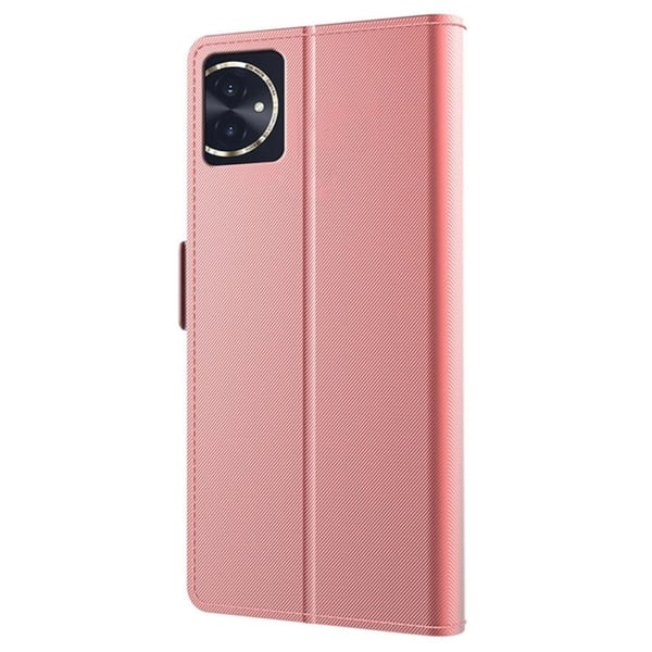 Telefonetui med sminkespeil og glatt design for Honor 100 - Rose Gull