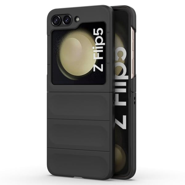 Blødt grebsformet Samsung Galaxy Z Flip5 cover - Sort