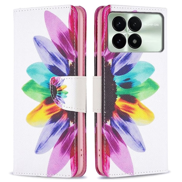 Wonderland Xiaomi Redmi K70 flip kuoret - Auringonkukka
