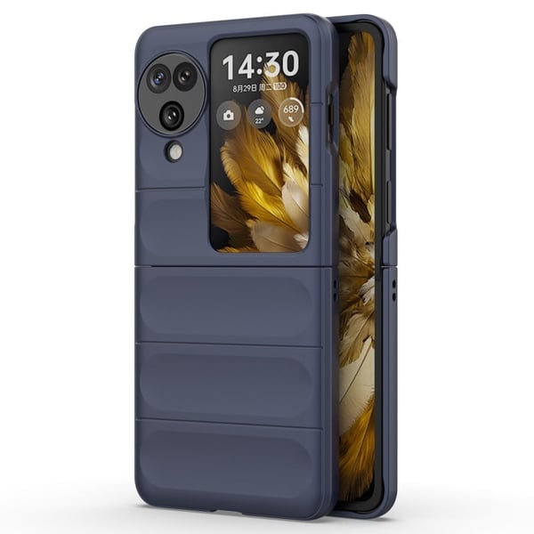Deksel med mykt grep for Oppo Find N3 - Mørkeblå