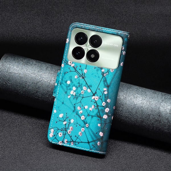 Wonderland Xiaomi Redmi K70E flip-etui - Plommeblomst
