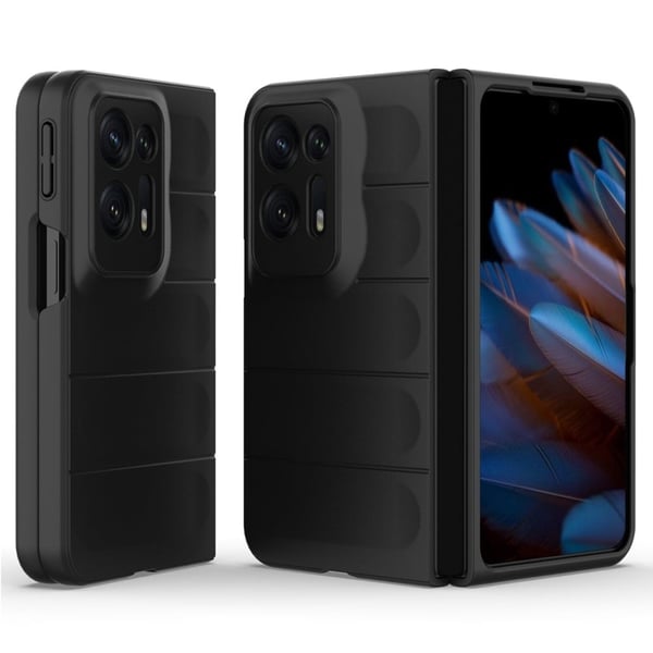 Deksel med mykt grep for Oppo Find N2 - Svart