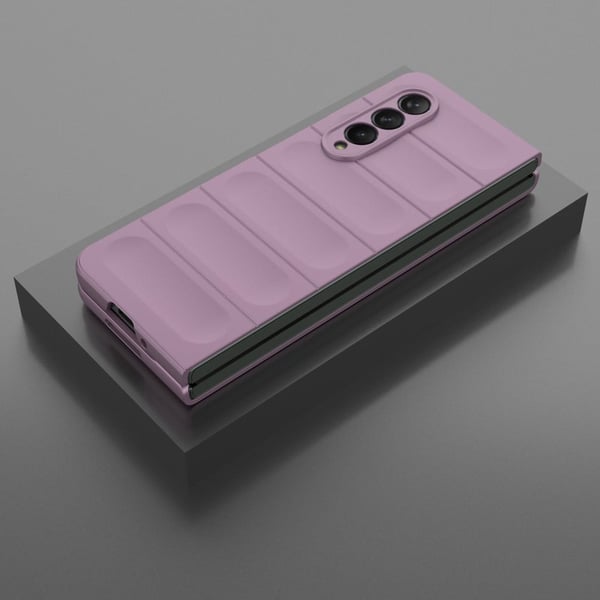 Pehmeä kahva muotoiltu kuori Samsung Galaxy Z Fold3 5G - Vaaleanvioletti