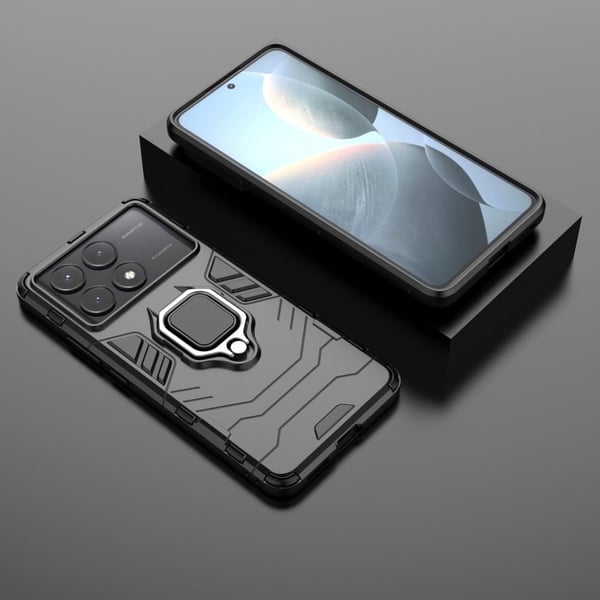 Støtsikkert Xiaomi Redmi K70E Panther-telefonetui - Svart